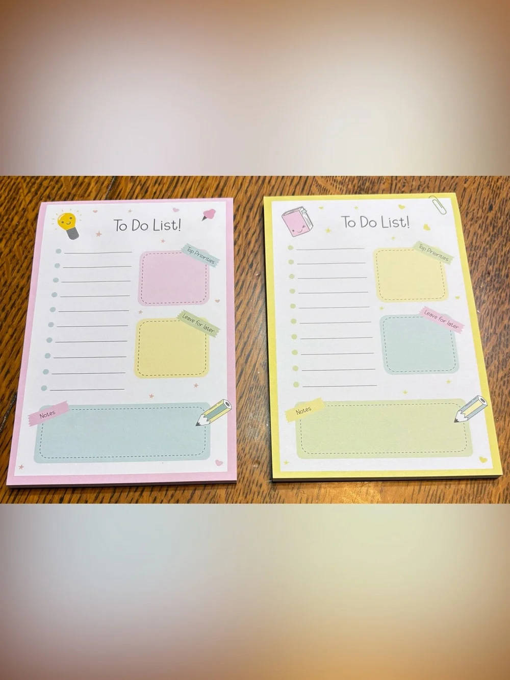 Choice Pair Mr. Pen To Do List Notepads - NEW